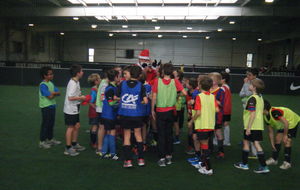 Visite du père Noël au Soccer