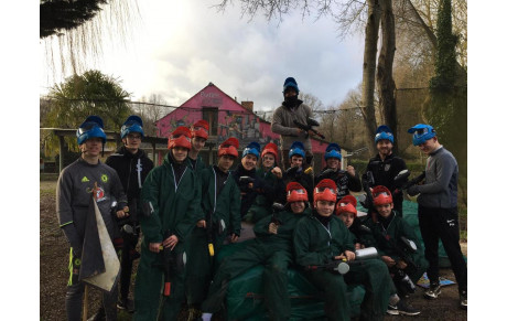 U16 au Paint Ball Samedi 1er Fevrier 2020
