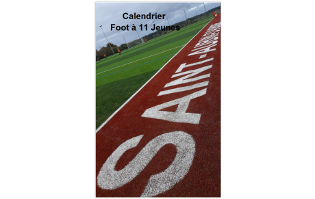 Calendrier Foot à 11 Jeunes