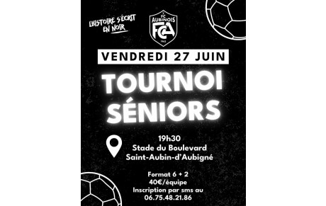 Tournoi séniors !