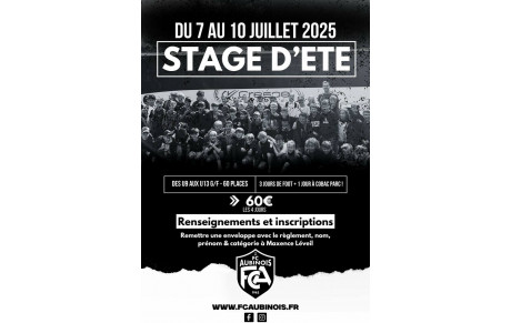 Stage d'été 2025 !